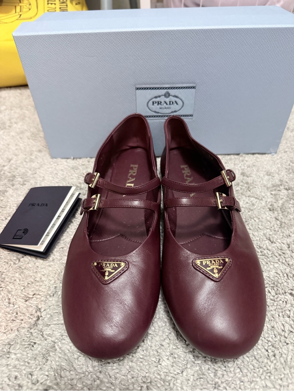 Prada Napa ballet flats